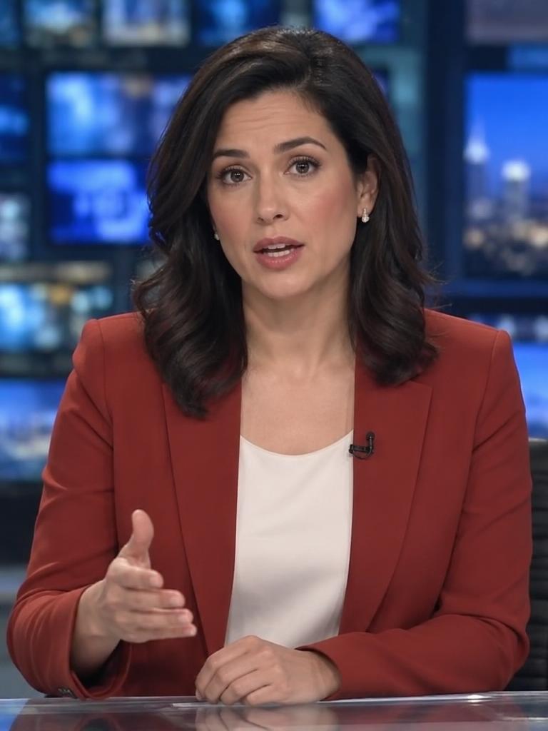 News anchor reporting live on home chimney safety
