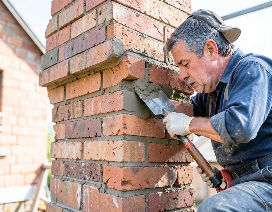 Completed chimney service project